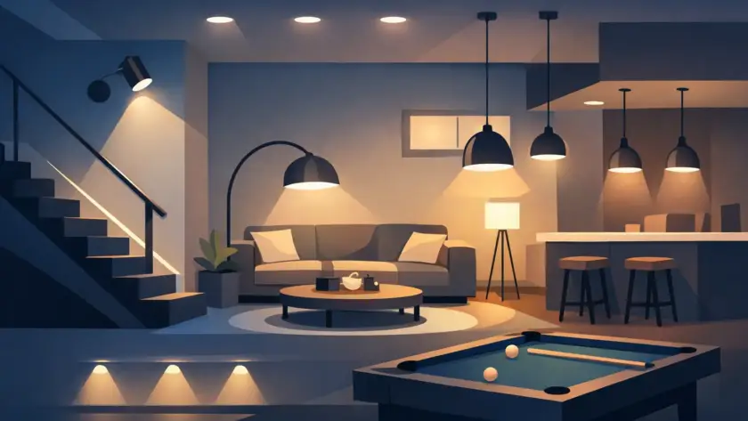 10 Basement Lighting Design Ideas