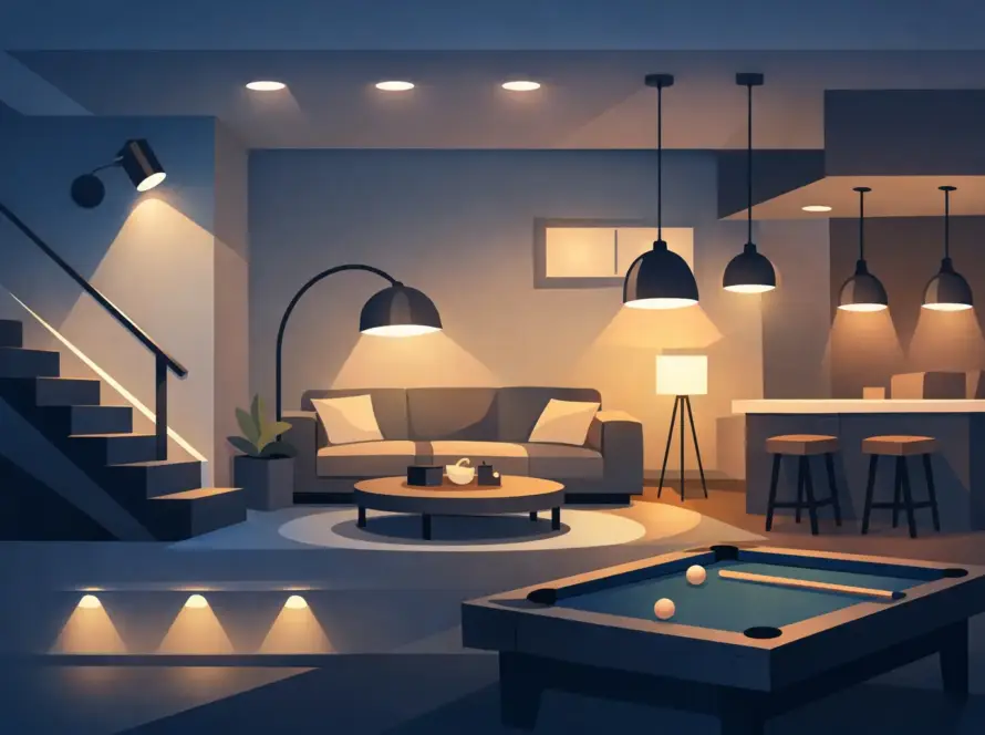 10 Basement Lighting Design Ideas