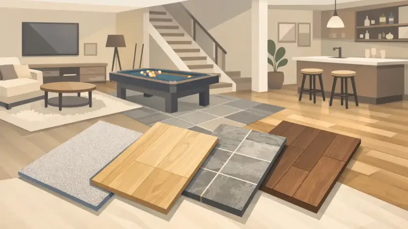 Best Flooring for Finished Basement Spaces