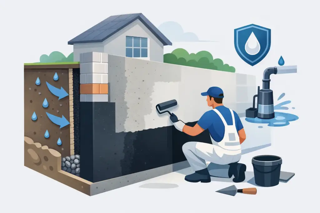 How to Waterproof Basement Walls the Right Way 2 How to Waterproof Basement Walls the Right Way