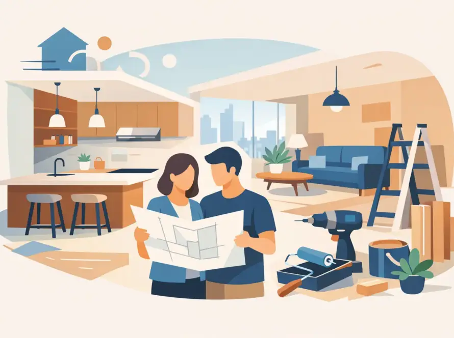 Open Concept Kitchen Apartment Renovation Tips