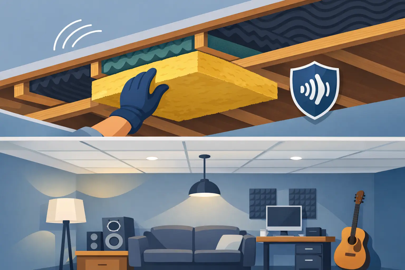 How to Soundproof a Basement Ceiling Properly
