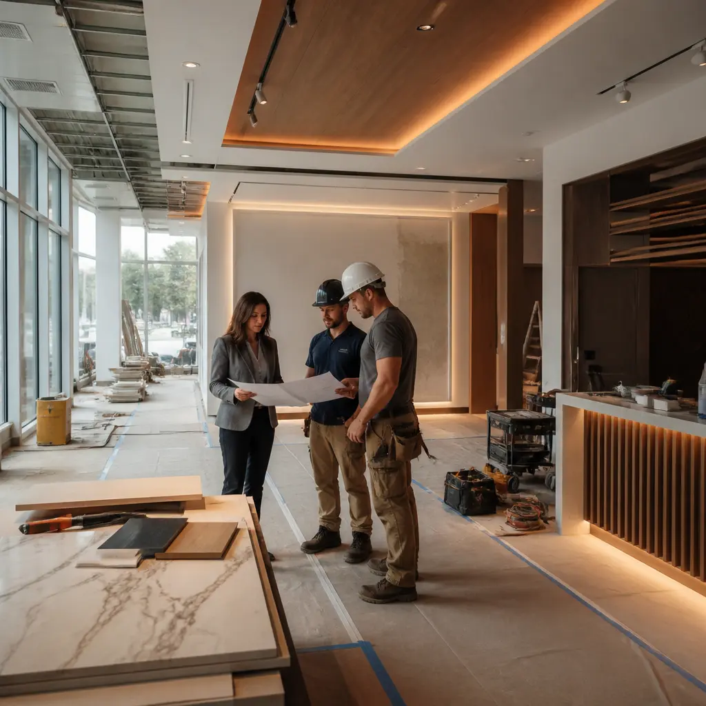 Commercial remodeling project in Douglaston, Queens