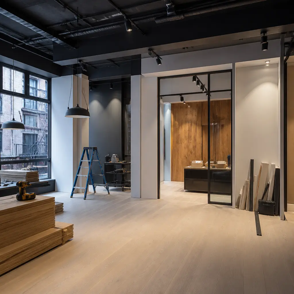 Commercial remodeling project in SoHo, Manhattan for a business interior
