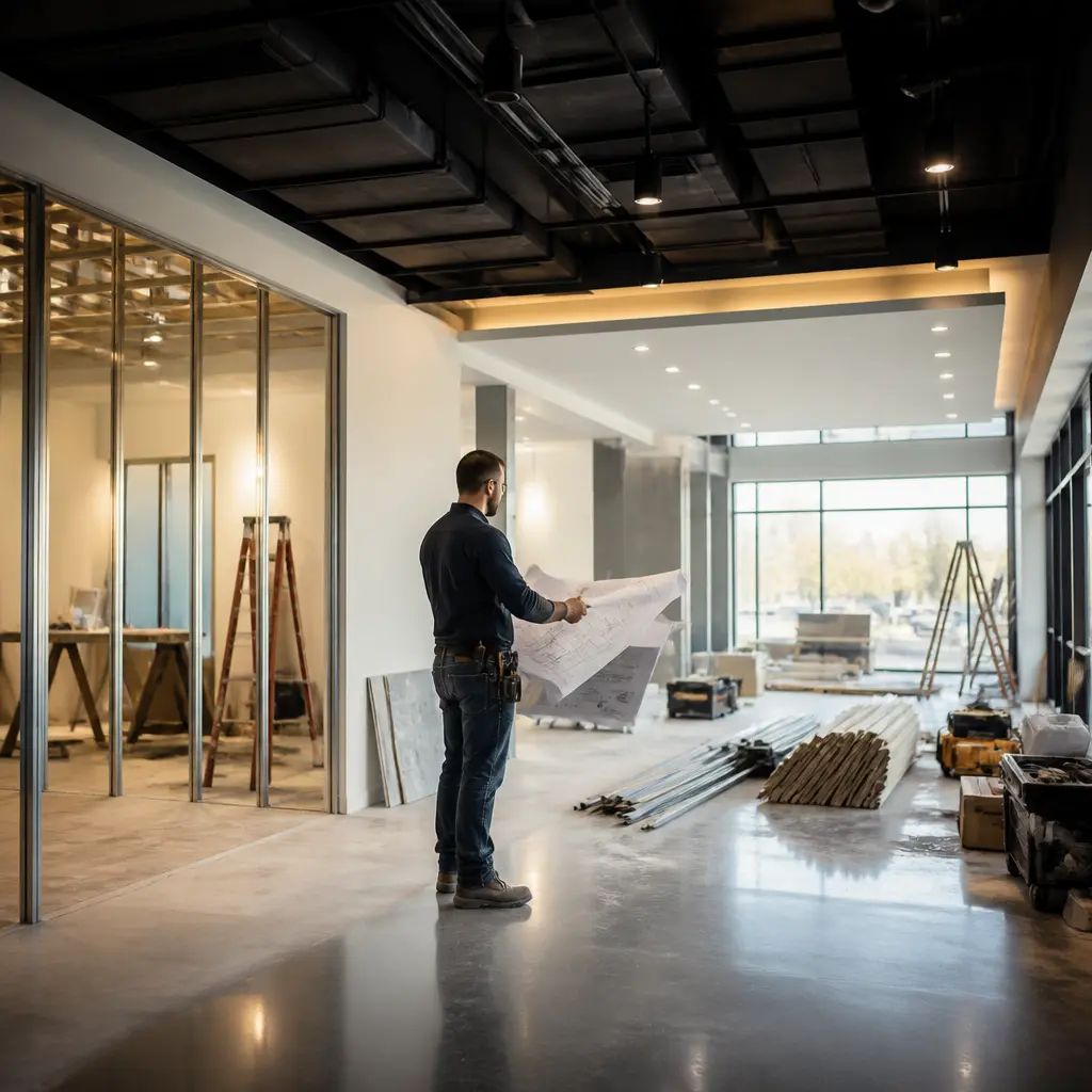 Commercial remodeling project in Westerleigh, Staten Island with interior construction work