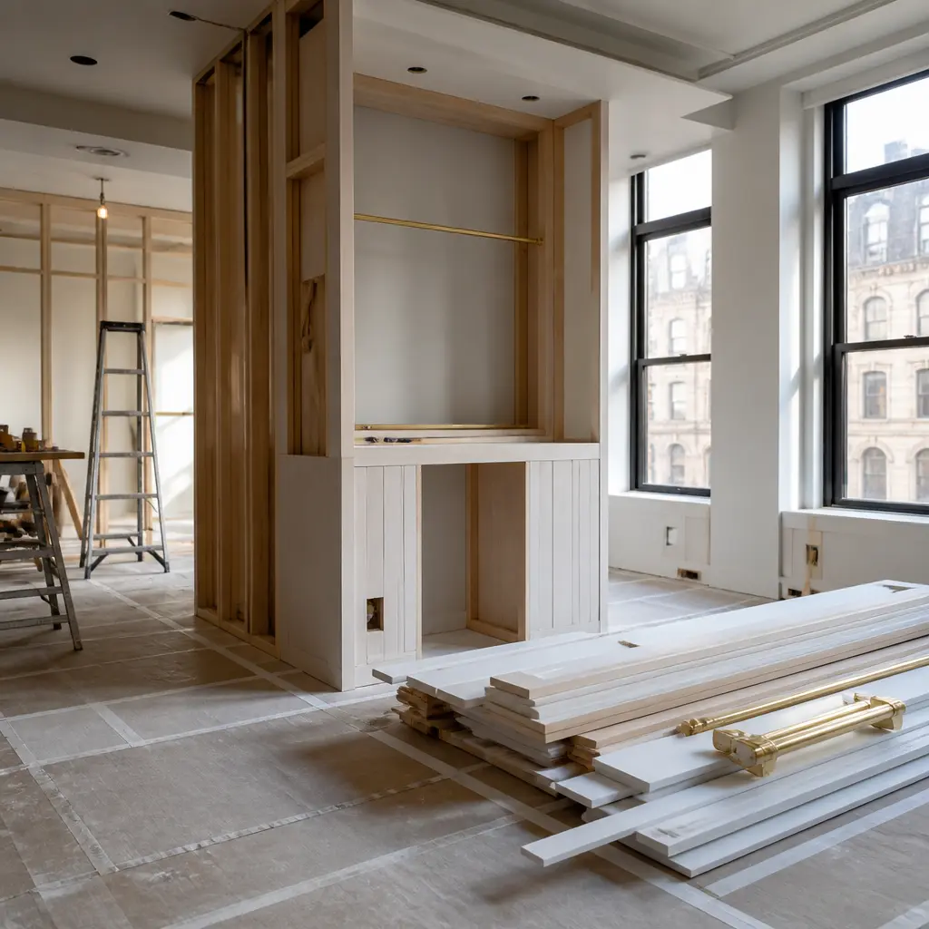 Residential home remodeling project in Tribeca, Manhattan
