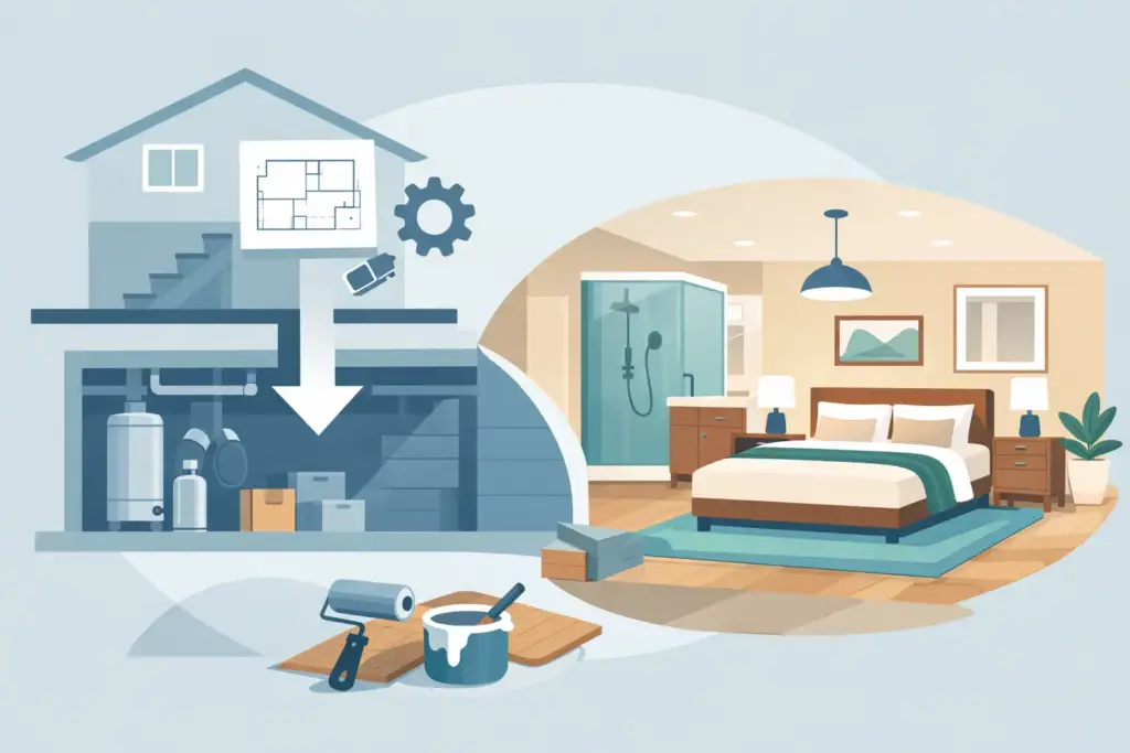 How to Convert Basement Into a Guest Suite