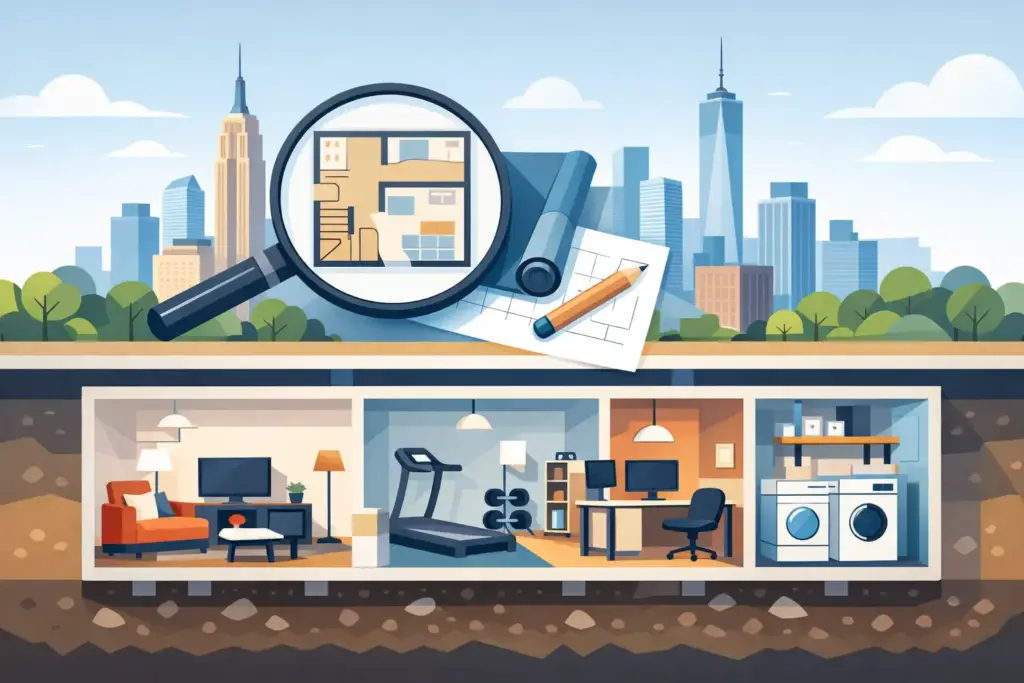How to Plan Basement Layout for NYC Homes