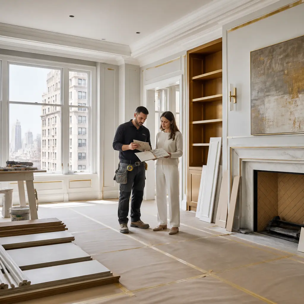 Home remodeling project in an Upper East Side Manhattan apartment
