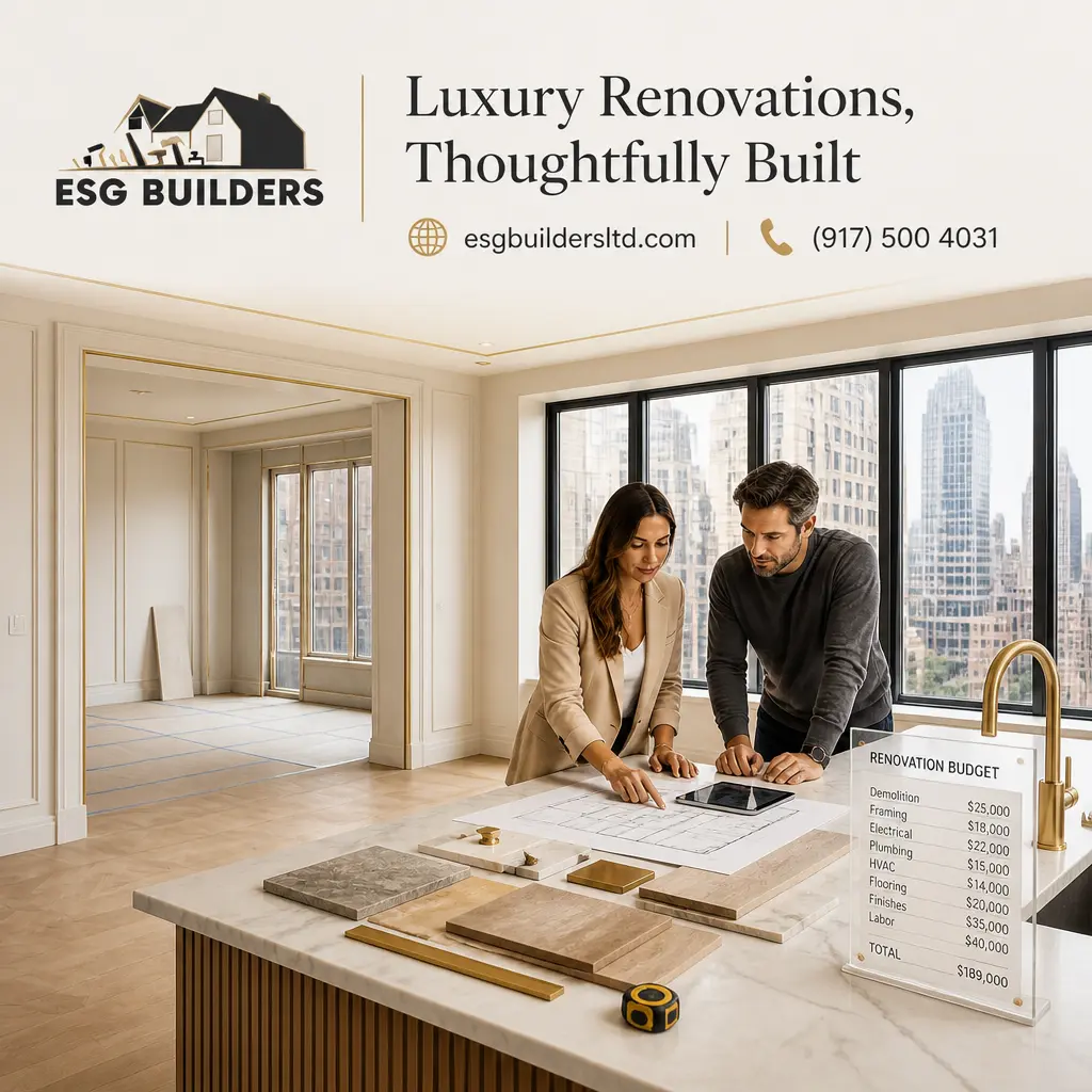 Branded visual for a Manhattan apartment remodel cost guide, highlighting renovation planning and budget considerations.