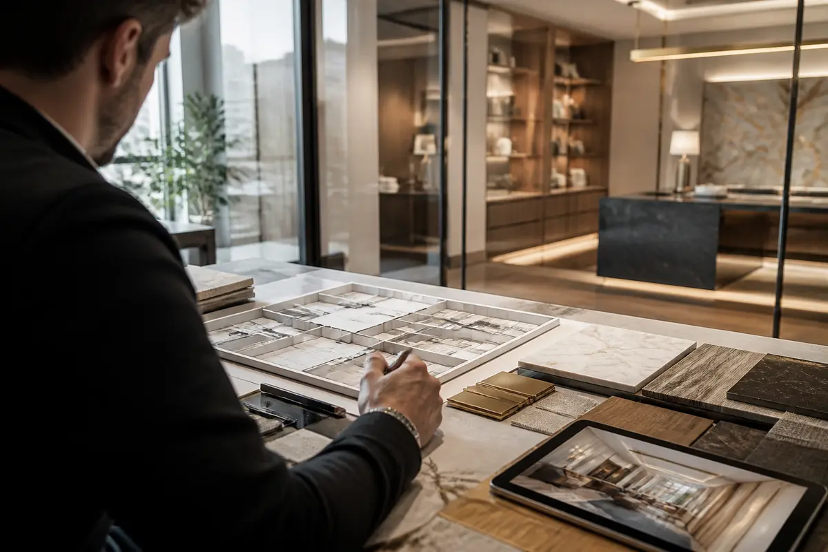 How to Plan a Commercial Renovation in New York City 2 Contractor inspecting mechanical systems above a commercial ceiling