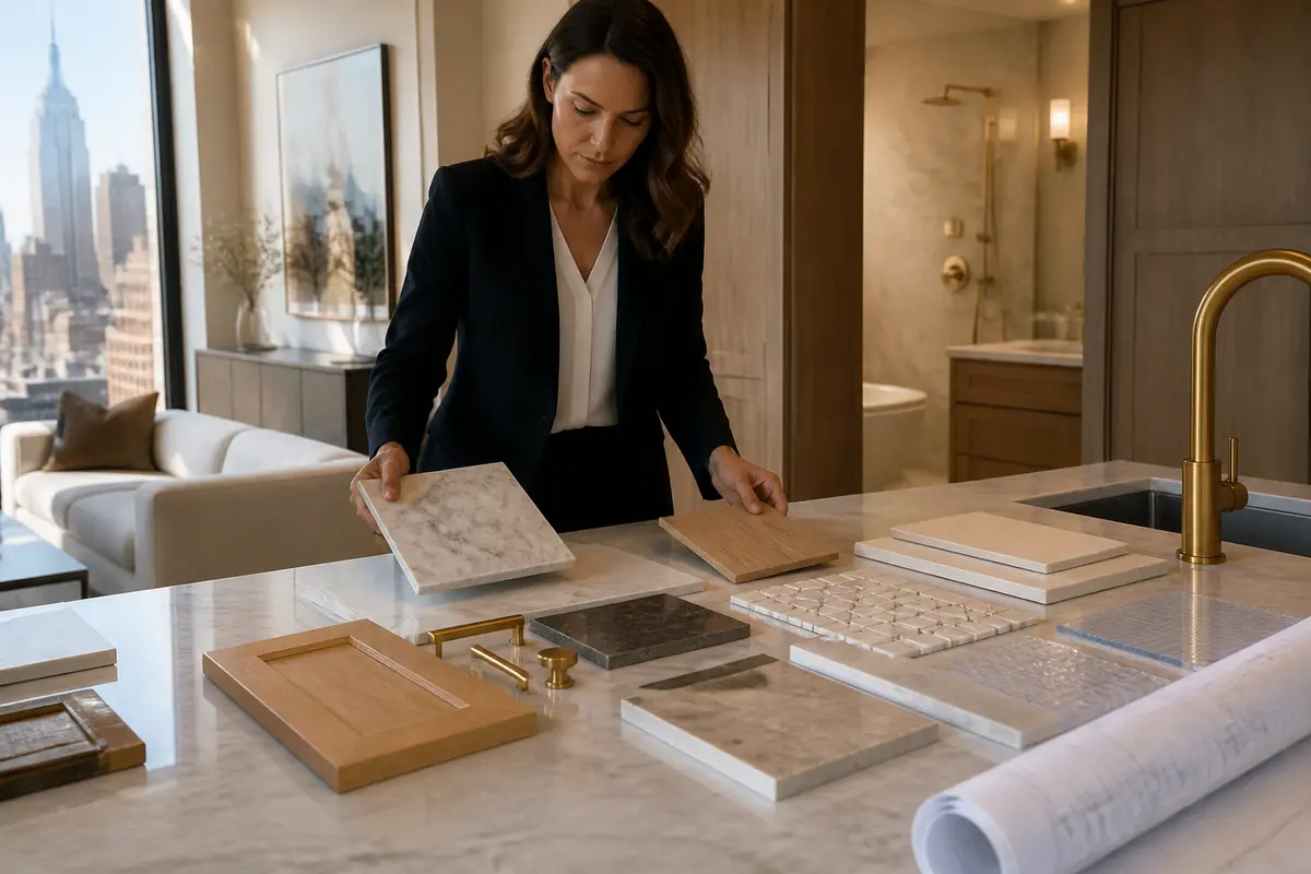 How to Budget for a Major Renovation in New York City 2 Protected apartment hallway and renovation materials prepared for coordinated building access